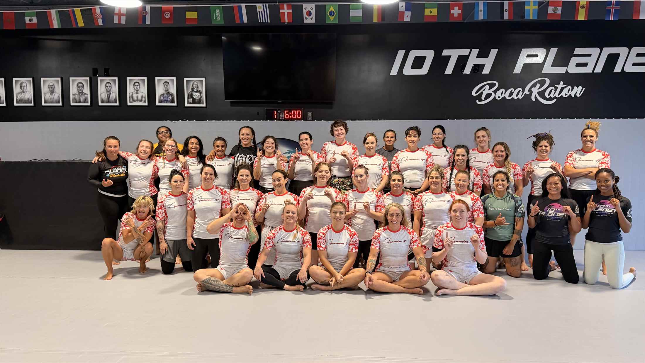 Femvasion athletes together after training